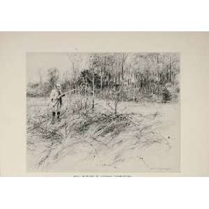  1897 Print Quail Shooting Hunting Louisiana Schmedtgen 