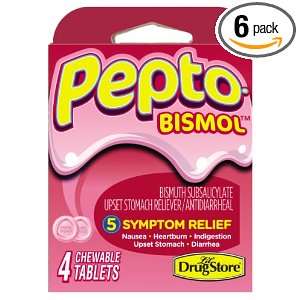  Lil Drugstore Products Pepto Bismol, 4 Count (Pack of 6 