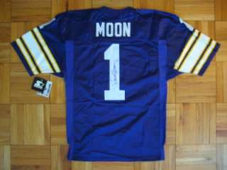 1995 Authentic Vikings Warren Moon STARTER jersey SIGNED PRO Line 
