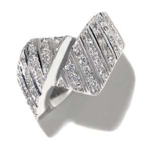   Silver with White Cubic Zirconia, form Band, weight 8.1 grams Jewelry