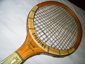   Spalding PRIZE CUP WOOD Racket PANCHO GONZALES Wodden Tennis Racquet