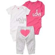 Carter’s® Infant Girls Set 3pc Kitty Pink at 