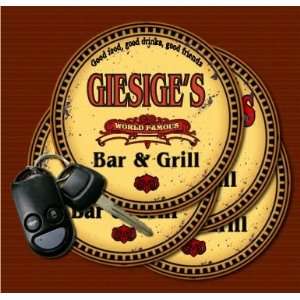  GIESIGES Family Name Bar & Grill Coasters Kitchen 