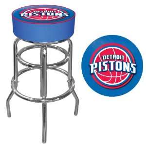 Detroit Pistons NBA Padded Swivel Bar Stool   Game Room Products Pub 
