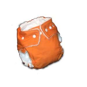  Snap ems Fitted Cloth Diaper Orange 