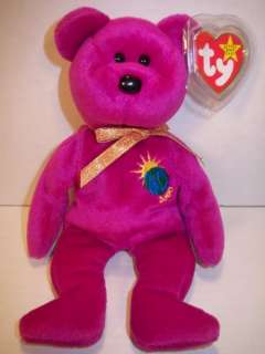 TY Millenium Bear Beanie Baby 9 Plush RETIRED  