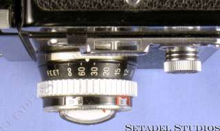ROLLEI ROLLEIFLEX 2.8E 80mm CARL ZEISS PLANAR TWIN REFLEX CAMERA +CASE 