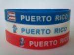 Puerto Rico Silicone Wristband Bracelet Rubber 3   Pack  