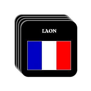 France   LAON Set of 4 Mini Mousepad Coasters