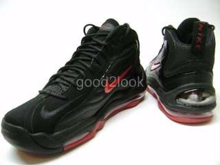 NIKE AIR TOTAL MAX UPTEMPO BLACK/RED SIZE US MENS 8.5  