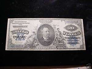 1891 VF $20.00 Large Sized Silver Certificate NICE  