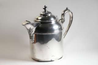   Manning Bowman Coffee Tea Pot Kettle Silver Hinge Lid & Spout Vintage