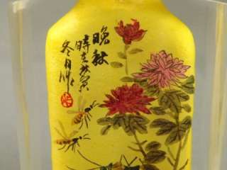 Antique Chinese Inside Painted Glass Snuff Bottle  