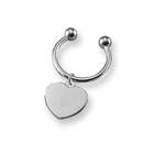 goldia Silver plated Heart Shaped C Ring Key Holder
