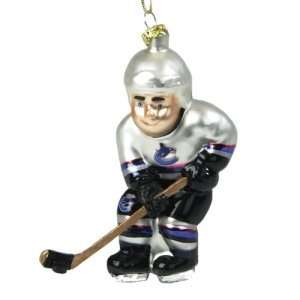  Vancouver Canucks NHL Glass Hockey Player Ornament (4 