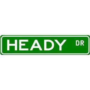 HEADY Street Name Sign ~ Family Lastname Sign ~ Gameroom, Basement 