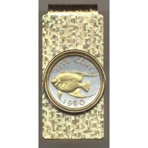   Toned Gold on Silver Bermuda Angelfish, Coin   Money clips Beauty