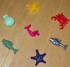 LEGO OCEAN ANIMALS CRAB, FISH, CLAM, STARFISH,NEW