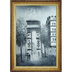  Paris, Champs Elysees, Arc de Triumph Oil Painting, with 