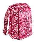 nwt vera bradley laptop backpack twirly birds pink bag expedited