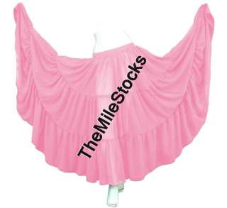 TMS 10 Yard 3 Tier Skirt Belly Dance Club Gypsy Costume  