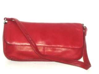 HOBO INTERNATIONAL Buttery Soft Red Leather Shoulder Bag Tote Handbag 
