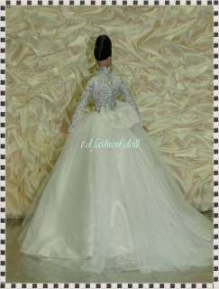 wedding dress for Fashion Royalty@Silkstone OOAK  