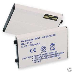 Cell Phone Battery For Motorola C350 C650 V180 V220 NEW  