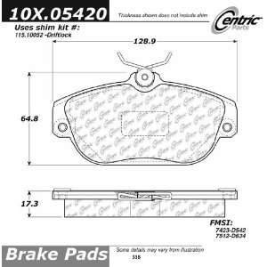  Centric Parts, 100.05420, OEM Brake Pads Automotive