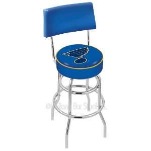  30 St Louis Blues Bar Stool   Swivel With Double Ring and 