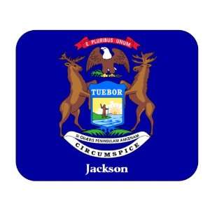  US State Flag   Jackson, Michigan (MI) Mouse Pad 