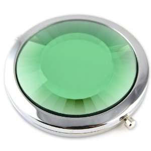   Regular And Magnify Dual Sided Mirror   Green