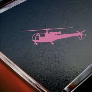  Alouette III Helicopter SA316 SA319 Pink Decal Car Pink 