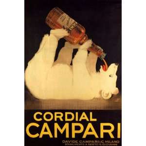  BEAR DRINKING DRINK CORDIAL CAMPARI MILANO ITALIA ITALY 