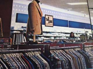 Interior of Tall & Big Mens Clothing Shop 1975 Armstrong Ceiling Tile 
