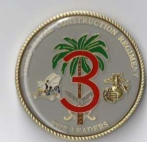 3rd Construction Rgt 14th BN Seabee Navy Challenge Coin  