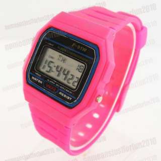 Pretty Rose PVC Band Girls Digital Wrist Watch M466S  