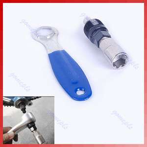 Bike Bicycle Crank Puller Remover Wrench Tool + Handle  