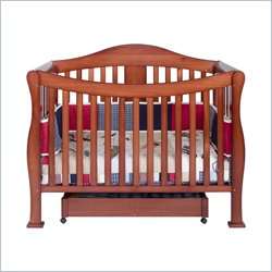   in 1 Convertible Wood Baby Crib w/ Toddler Rail in Cherry (168780