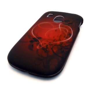  Tracfone LG 500g LG500g Red Musical Hearts RUBBERIZED FEEL 