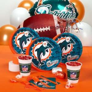  Miami Dolphins Deluxe Party Pack for 8: Toys & Games