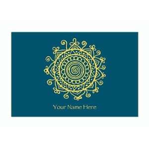  Personalized Stationery Note Cards with Medallion 