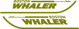 Qty 2 Boston Whaler Boat Vinyl Sticker Decal 28  