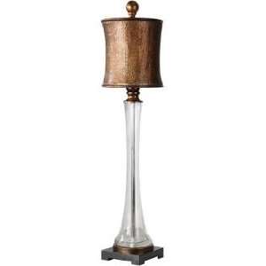  Uttermost Laurel Copper Tall Glass Buffet Table Lamp: Home Improvement