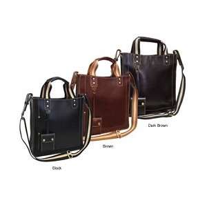   Legacy Leather Magazine Tote Bag Color Brown: Kitchen & Dining
