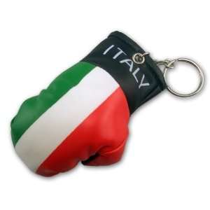 Italy Boxing Glove Keychain