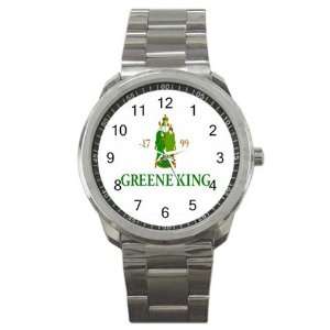   Greene King Logo New Style Metal Watch  
