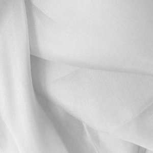  Silk Fabric Plain Organza White