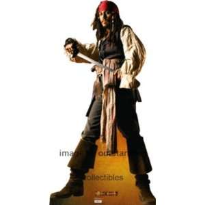  Johnny Depp Jack Sparrow Pirates Caribbean Standup Disney 
