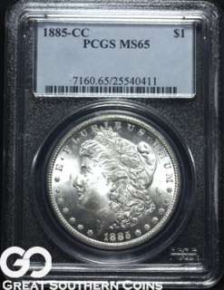 1885 CC PCGS Morgan Silver Dollar MS 65 ** OUTSTANDING!!!  